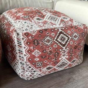 Bohemian Aztec pouf